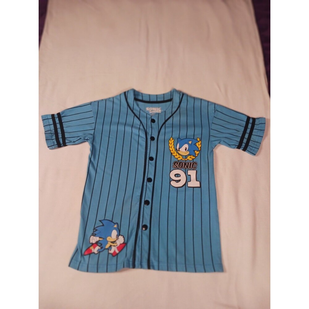 Sonic Big Boys Logo Baseball Shirt Size Small